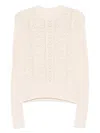Isabel Marant Étoile Beige Knit Sweater With Delicate Textured Finish