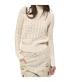Isabel Marant Étoile Beige Knit Sweater With Delicate Textured Finish In Beige