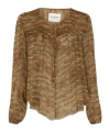 Isabel Marant Étoile Advika Long-sleeved Top In Khaki