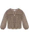 Isabel Marant Étoile Advika Semi-sheer Blouse With Patterns In Black