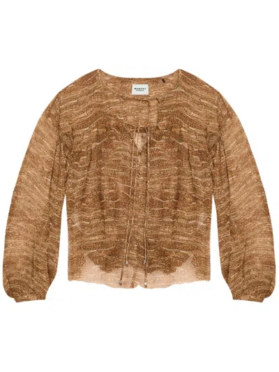 Isabel Marant Étoile Advika Top In Brown
