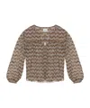 Isabel Marant Étoile Advika Semi-sheer Blouse With Patterns In Nude