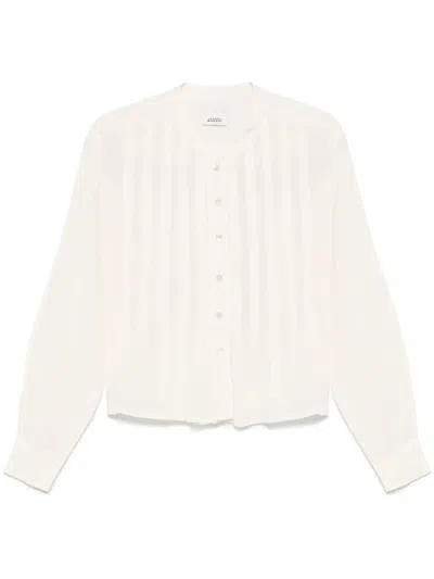 Isabel Marant Étoile Adzara Bluse In Weiss