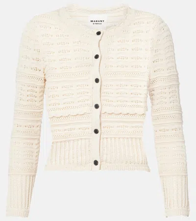 Isabel Marant Étoile Ajaline Cotton Cardigan In White