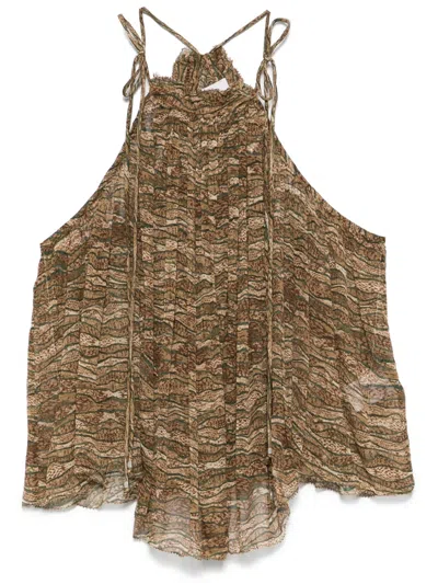 Isabel Marant Étoile Akila Top In Brown