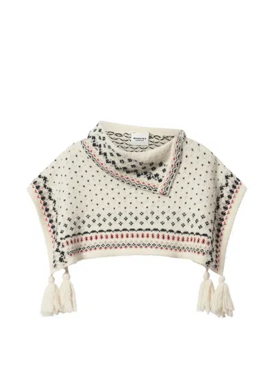 Isabel Marant Étoile Alfina Jacquard Poncho In Multi