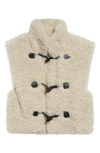 Isabel Marant Étoile Alisa Faux Shearling Vest In Ecru