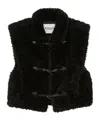 Isabel Marant Étoile Sleeveless Fur Vest In Black