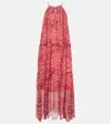 Isabel Marant Étoile Isabel Marant Etoile Fuchsia Printed Alita Straps Dress In White