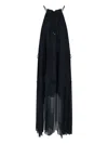 Isabel Marant Étoile Knee Length Dress With Drawstring Halter Neck In Black
