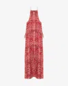 Isabel Marant Étoile Isabel Marant Etoile Fuchsia Printed Alita Straps Dress In Red