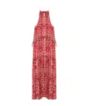 Isabel Marant Étoile Isabel Marant Etoile Fuchsia Printed Alita Straps Dress In Red