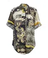 Isabel Marant Étoile All-over Patterned Button-up Shirt In Black