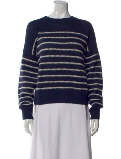 Pre-owned Isabel Marant Étoile Alligator Striped Sweater In Blue