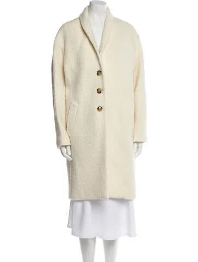 Pre-owned Isabel Marant Étoile Alpaca Coat In Neutral
