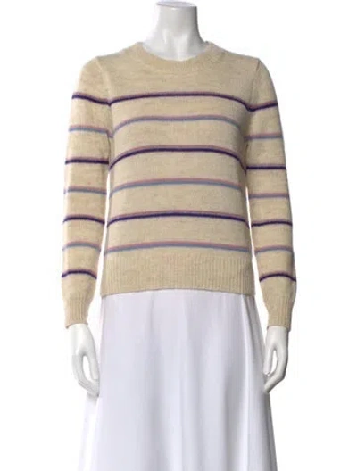 Pre-owned Isabel Marant Étoile Alpaca Striped Sweater In Neutral
