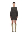 Isabel Marant Étoile Black Amandine Minidress In Black
