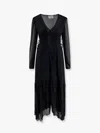 Isabel Marant Étoile Amara V-neck Maxi Dress In Black