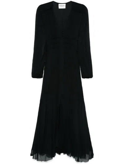 Isabel Marant Étoile Ezinia Jersey Long Dress In Black