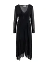Isabel Marant Étoile Amara V-neck Maxi Dress In Black