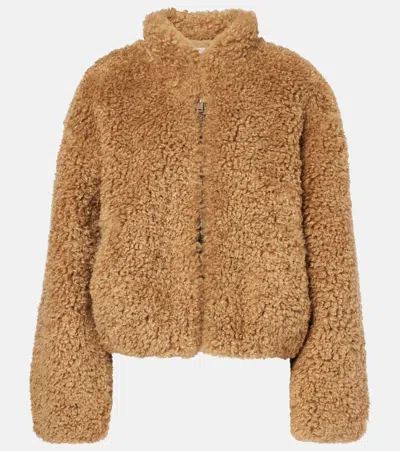 Isabel Marant Étoile Anasta Faux-fur Jacket In Brown