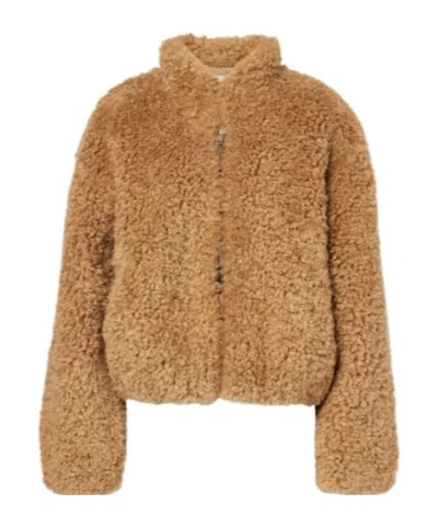 Isabel Marant Étoile Anasta Faux-fur Jacket In Brown