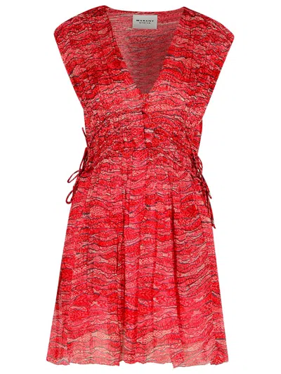 ISABEL MARANT ÉTOILE ISABEL MARANT ETOILE 'ANAWA' RED VISCOSE DRESS