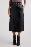 Isabel Marant Étoile Marant Etoile Angele Midi Skirt In Black