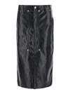 Isabel Marant Étoile Black Angele Faux-leather Midi Skirt