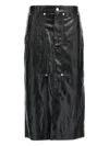 Isabel Marant Étoile Black Angele Faux-leather Midi Skirt