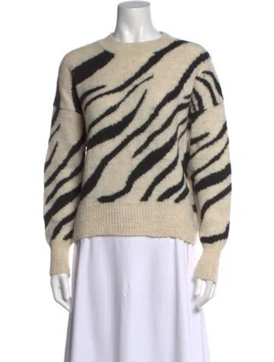 Pre-owned Isabel Marant Étoile Animal Print Crew Neck Sweater In Neutral