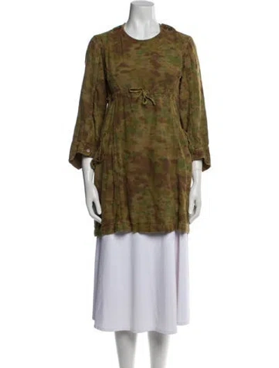Pre-owned Isabel Marant Étoile Animal Print Evening Jacket In Green