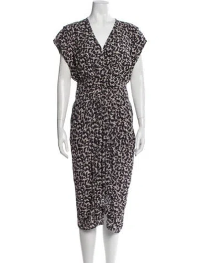 Pre-owned Isabel Marant Étoile Animal Print Midi Length Dress In Multi