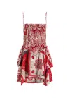 Isabel Marant Étoile Anka Paisley Print Smocked Cotton Sundress