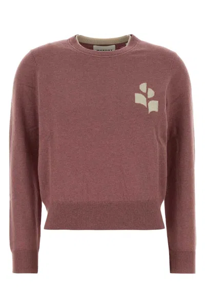 Isabel Marant Étoile Isabel Marant Etoile Antiqued Pink Cotton Blend Lanta Sweater In Brown