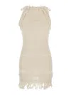 Isabel Marant Étoile Off-white Aralia Minidress In Multicolor