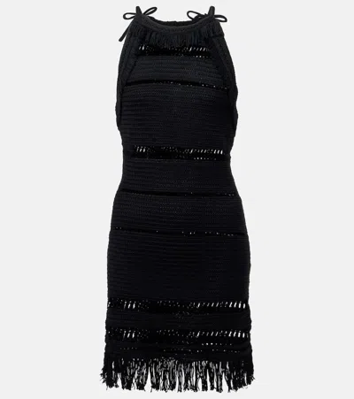 ISABEL MARANT ÉTOILE ARALIAGE MACRAMÉ COTTON MINIDRESS