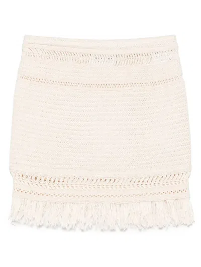 Isabel Marant Étoile Isabel Marant Etoile Ardena Mini Skirt In Ecru