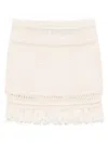 Isabel Marant Étoile Isabel Marant Etoile Ardena Mini Skirt In Neutrals