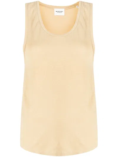 Isabel Marant Étoile Arielle Linen Tank Top In Brown