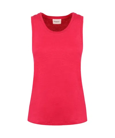 Isabel Marant Étoile Arielle Round Neck Vest In Red