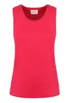 Isabel Marant Étoile Sleeveless Arielle Tank Top With Round Neck In Purple