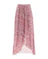 Isabel Marant Étoile Isabel Marant Etoile Deneza Georgette Midi Skirt In Pink