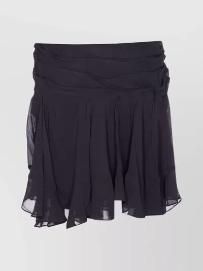 ISABEL MARANT ÉTOILE ASYMMETRIC LAYERED SKIRT WITH FLOUNCED HEM