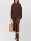 Isabel Marant Étoile Asymmetric Midi Wrap Skirt With Plaid Pattern In Multi