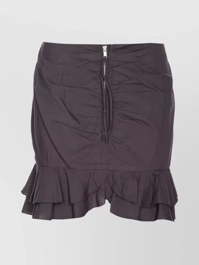 Isabel Marant Étoile Asymmetric Mini Skirt Ruffled Hem