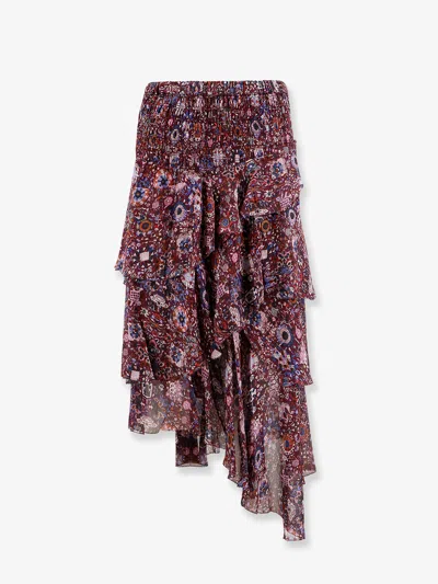 Isabel Marant Étoile Asymmetric Skirt In Multi