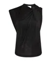 Isabel Marant Étoile Womens Nayda Asymmetrical Cotton-jersey T-shirt Black In Black