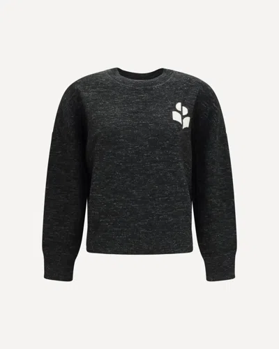 Isabel Marant Étoile Atlee Logo-embroidered Sweater In Black