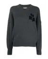 Isabel Marant Étoile Atlee Intarsia-knit Logo Jumper In Grey